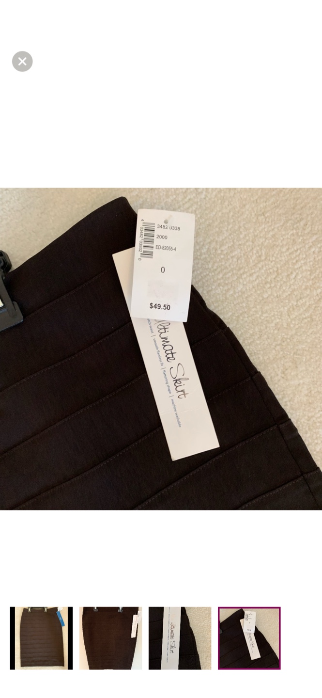 New: Ultimate Pencil Skirt brown bandage skirt size 0 - photo 2