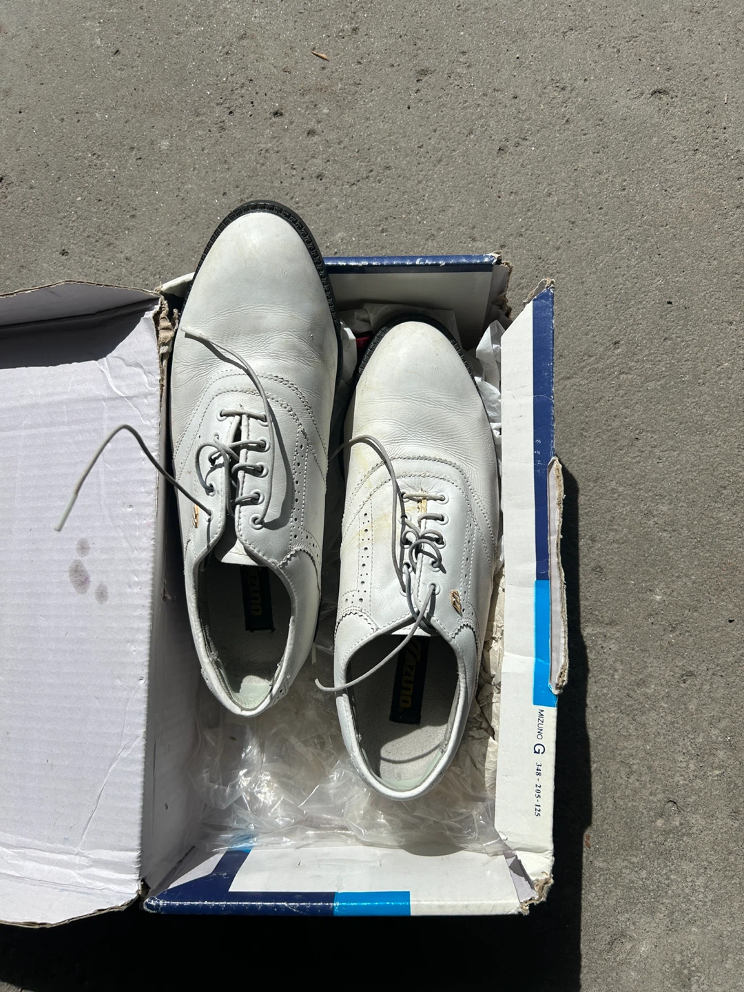 Mizuno Golf Shoes White Size 8.5 Spiked