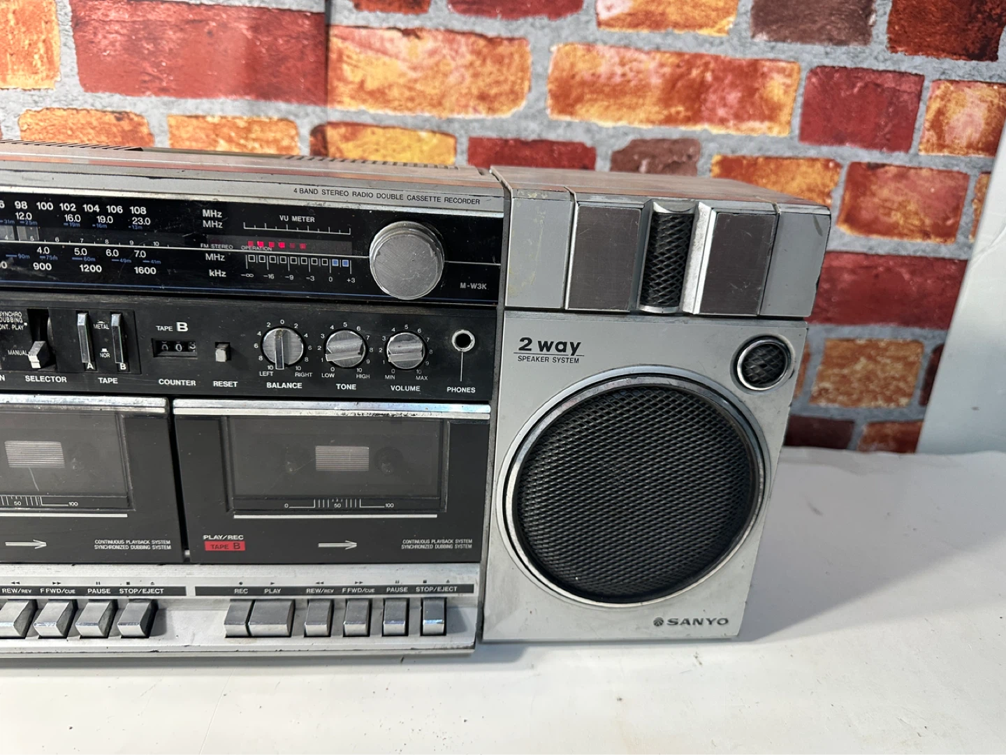 Sanyo M-W3K Radio Double Cassette Recorder - photo 4