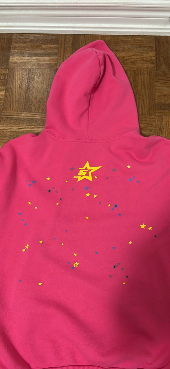 Pink Spiderweb Graphic Hoodie - photo 3