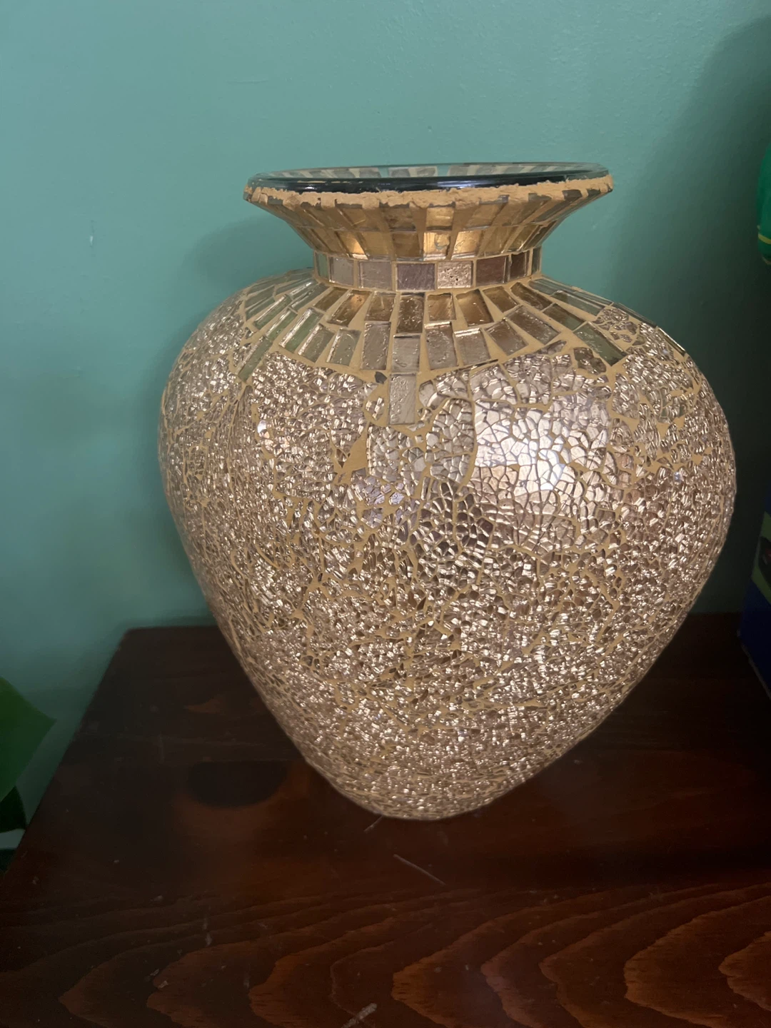 Mosaic Glass Vase