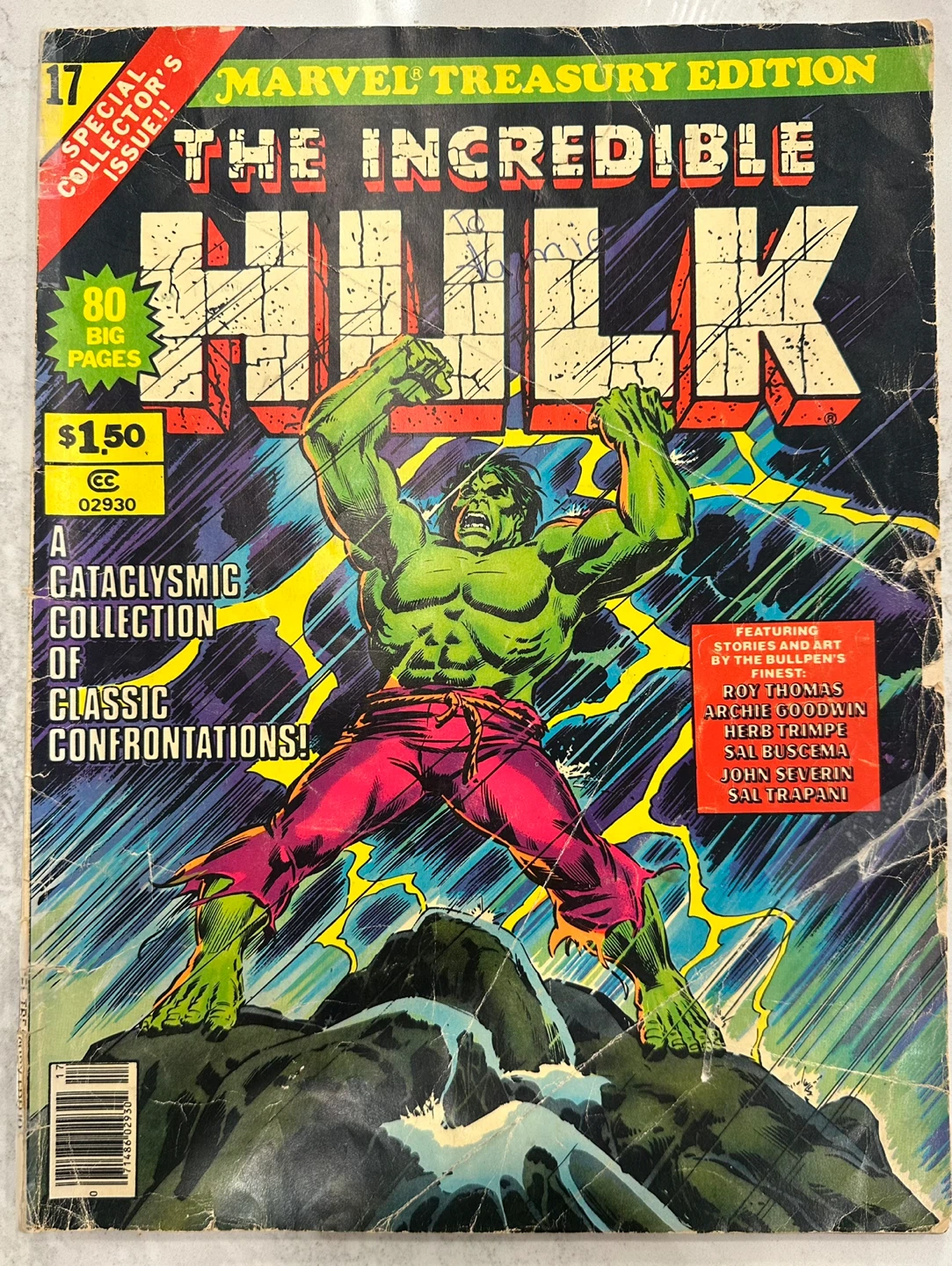 The Incredible Hulk Marvel Treasury Edition #17 Comic Book