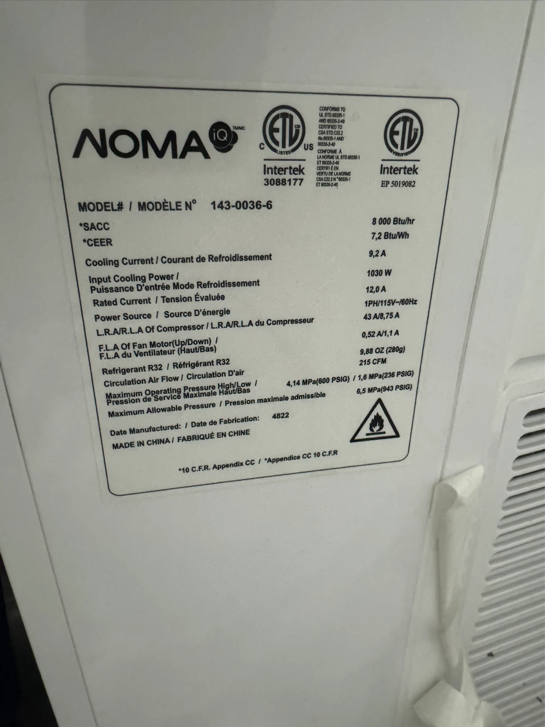 Portable Air Conditioner 8000 BTU - photo 2