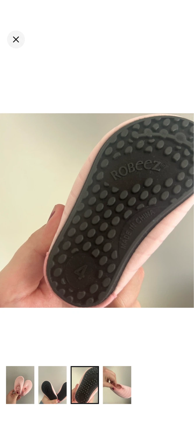Robeez Pink Striped Water Shoes Size 4 - photo 3
