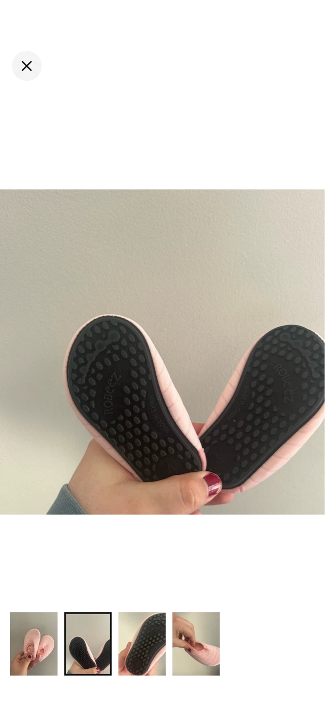 Robeez Pink Striped Water Shoes Size 4 - photo 2