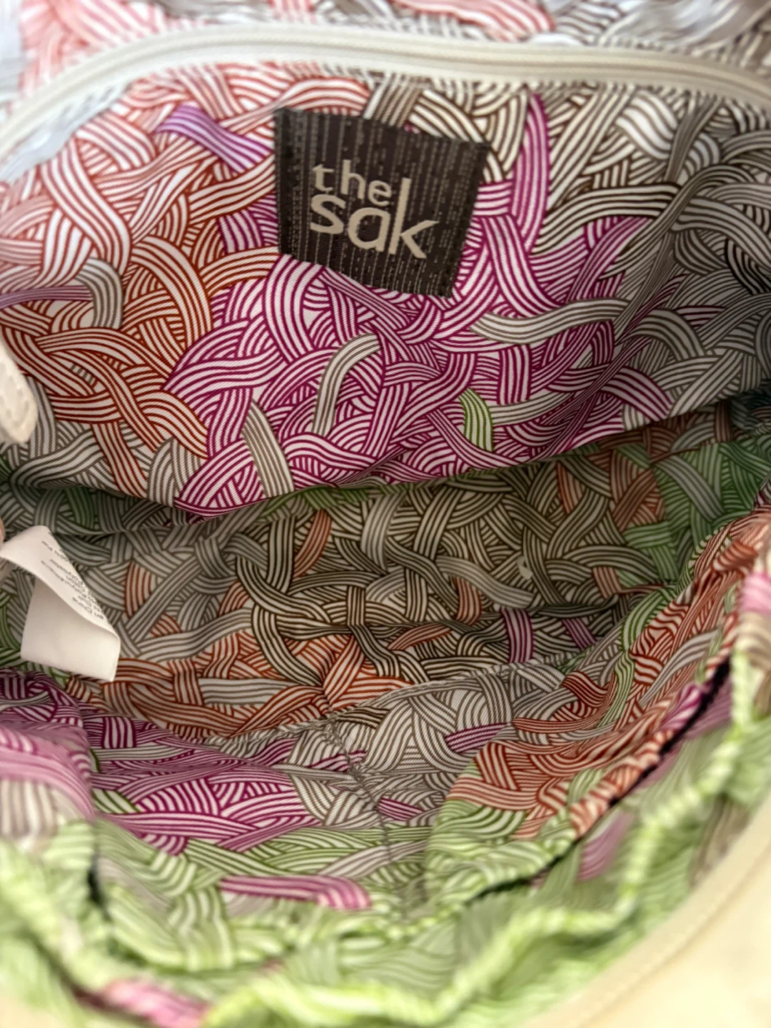 The Sak Cream & Taupe Leather Hobo Shoulder Bag - photo 4