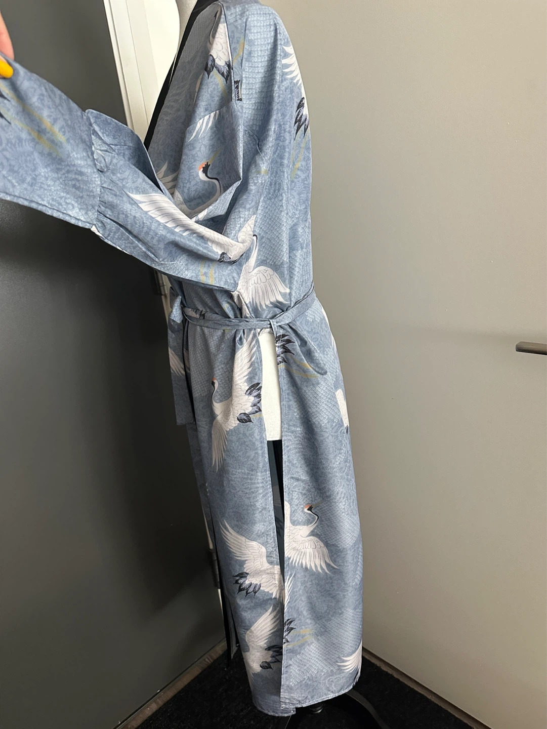 Blue Crane Kimono Robe - photo 2