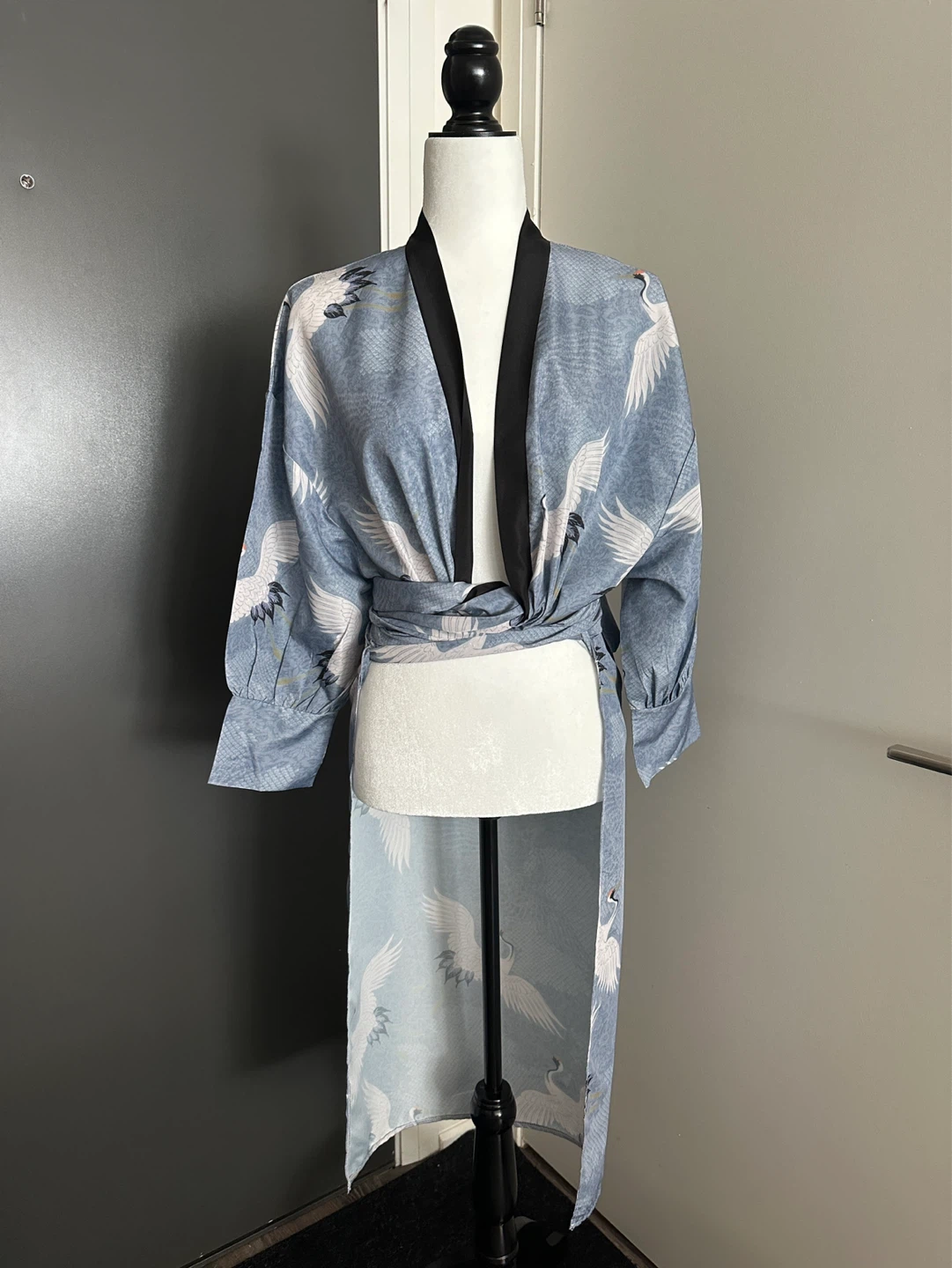 Blue Crane Kimono Robe - photo 4