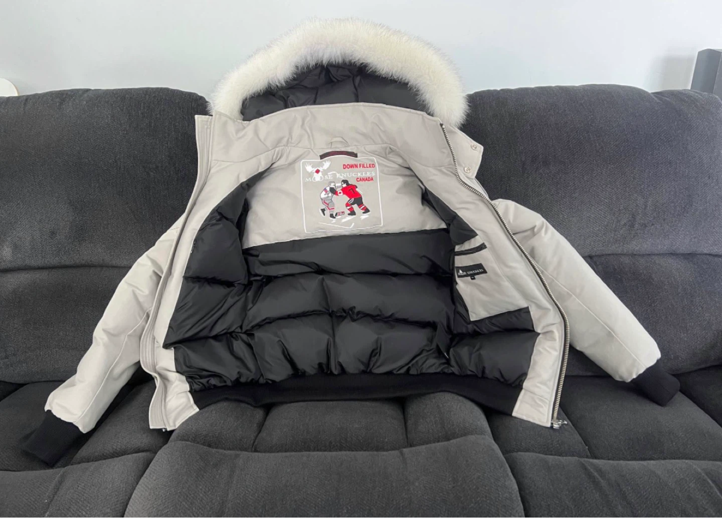Moose Knuckles Men Bomber Jacket Storm grey - photo 4