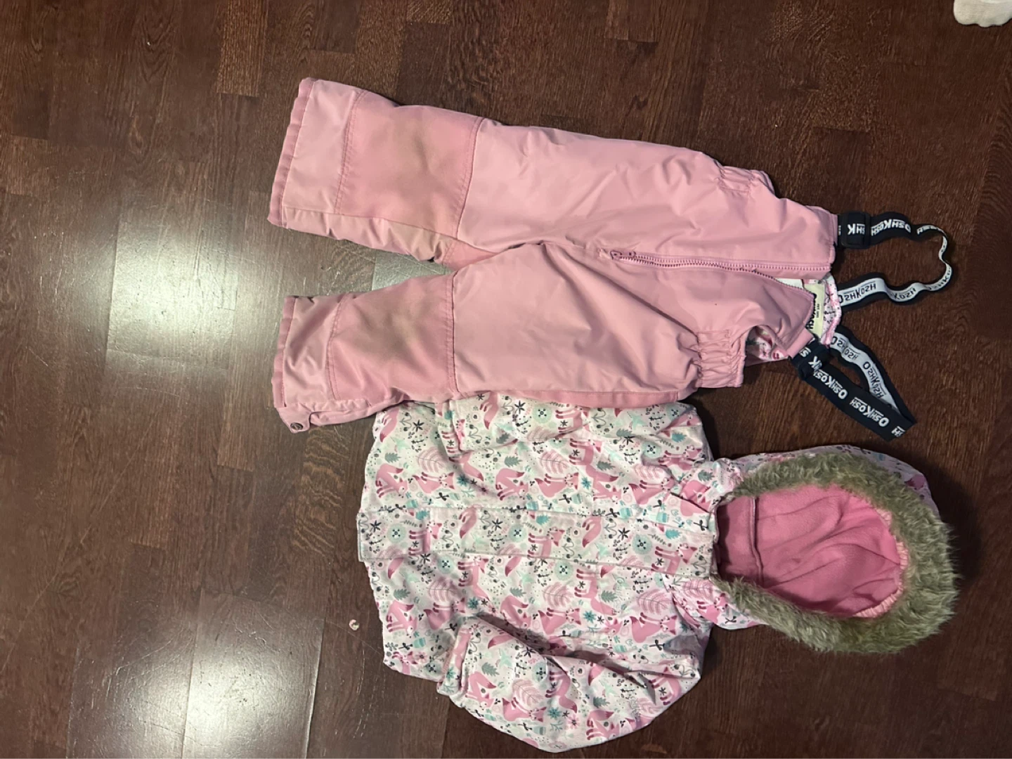 OshKosh B'gosh Pink Snowsuit - Jacket and Overalls - photo 2