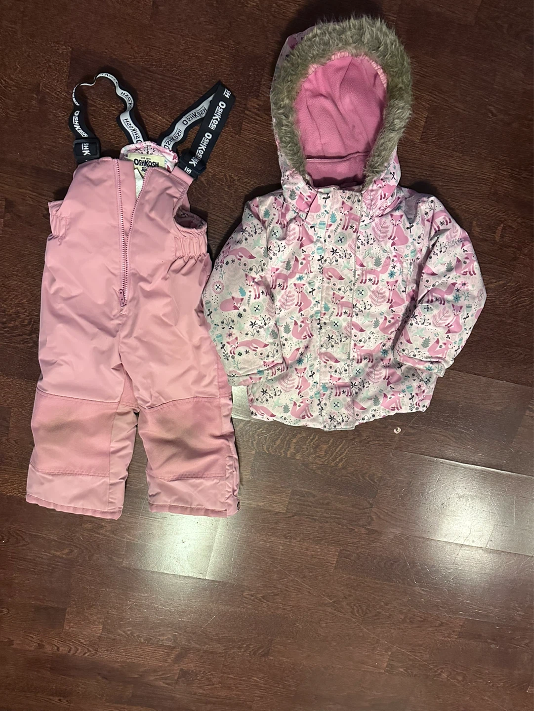 OshKosh B'gosh Pink Snowsuit - Jacket and Overalls