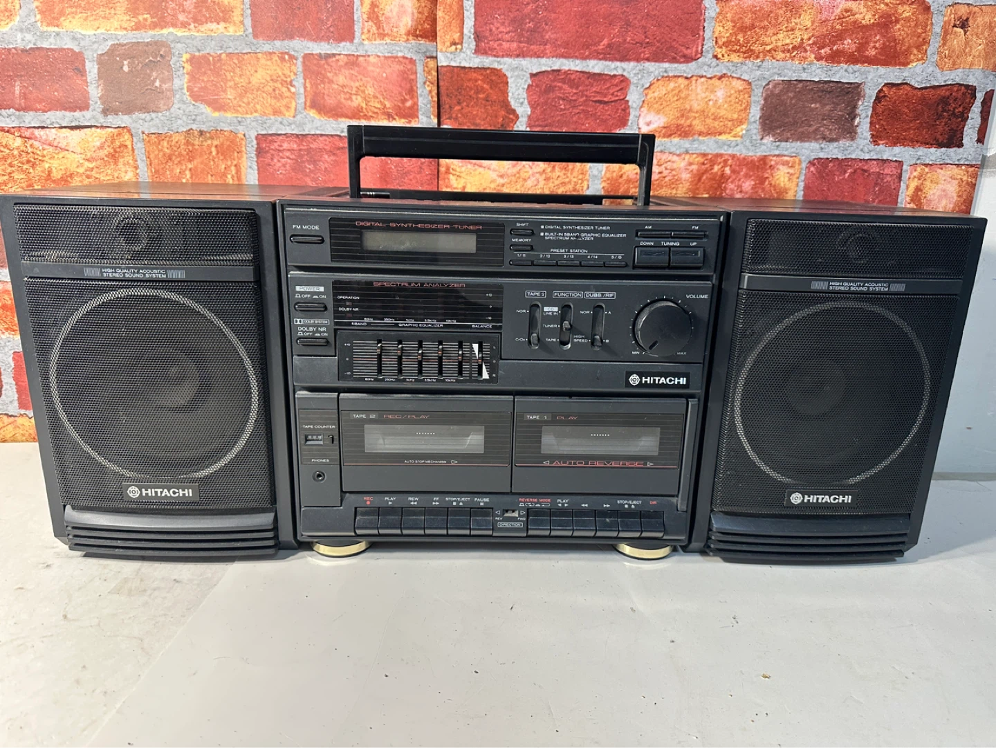 Hitachi Stereo Cassette Boombox MS-W600-HC