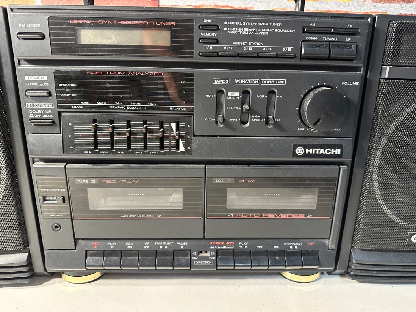 Hitachi Stereo Cassette Boombox MS-W600-HC - photo 2