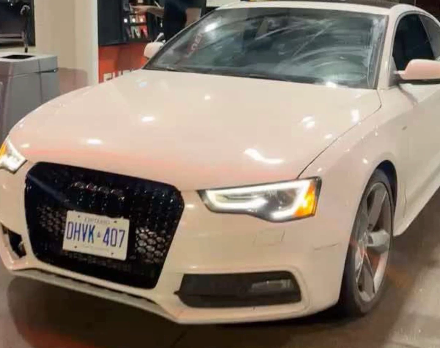 White Audi A5 Coupe