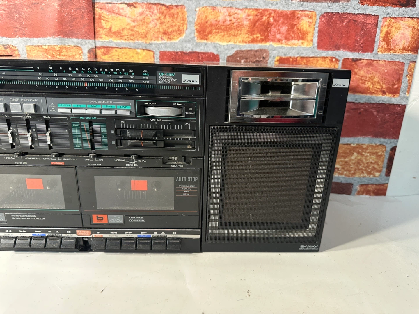 Sansui CP-55W Portable Component System Boombox - photo 4