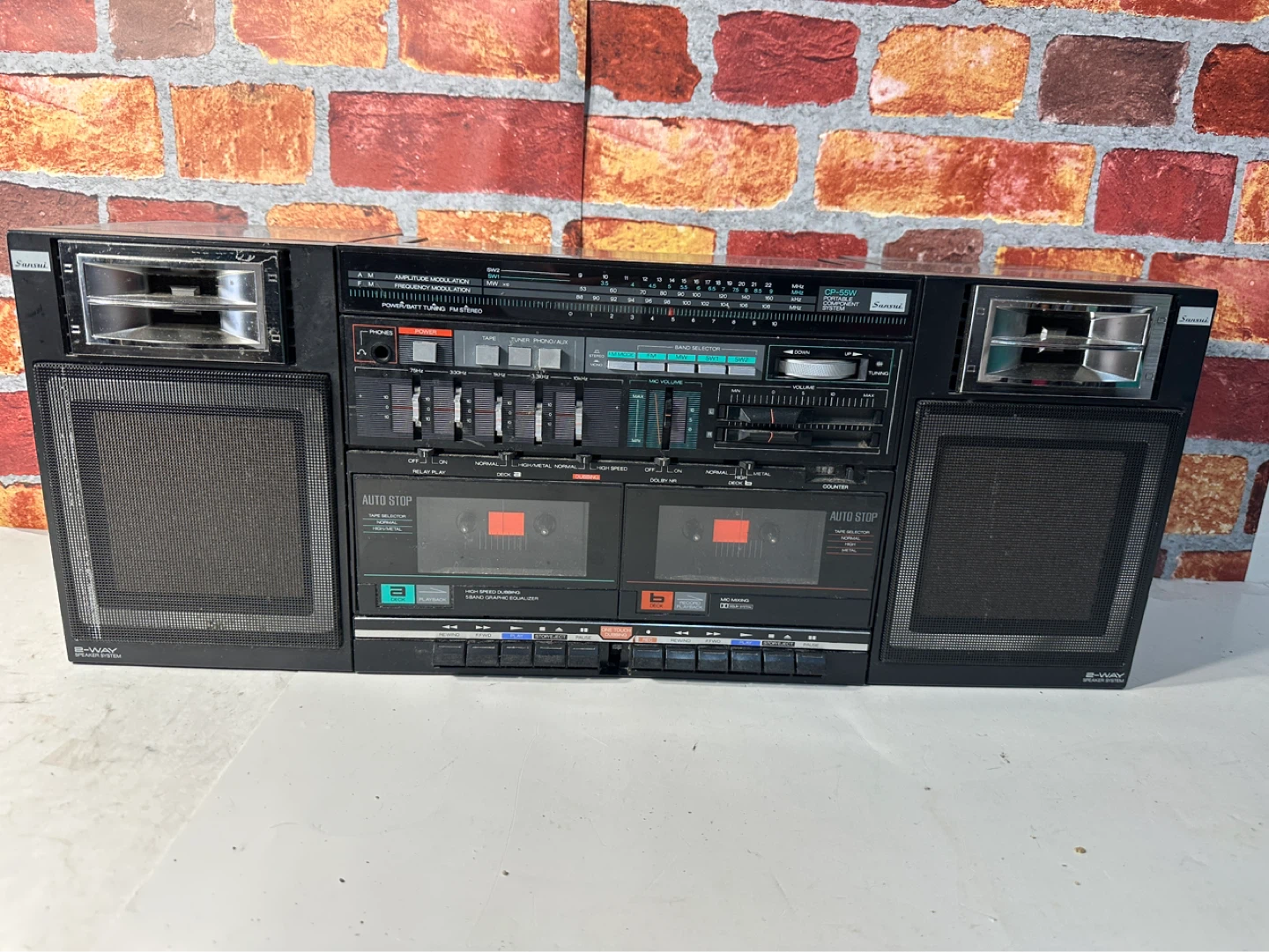 Sansui CP-55W Portable Component System Boombox