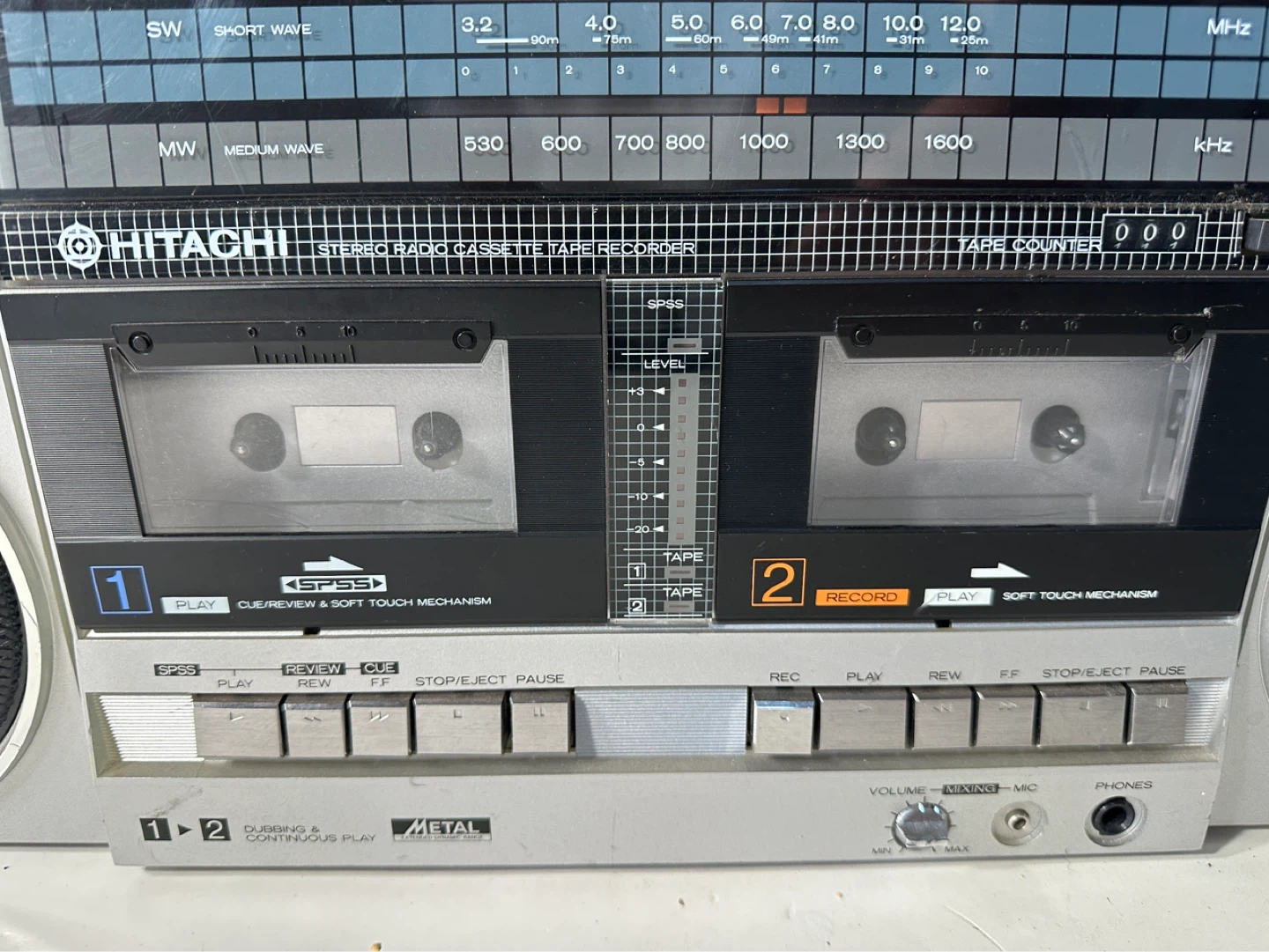 Hitachi TRK-W55HC Stereo Radio Cassette Tape Recorder - photo 3
