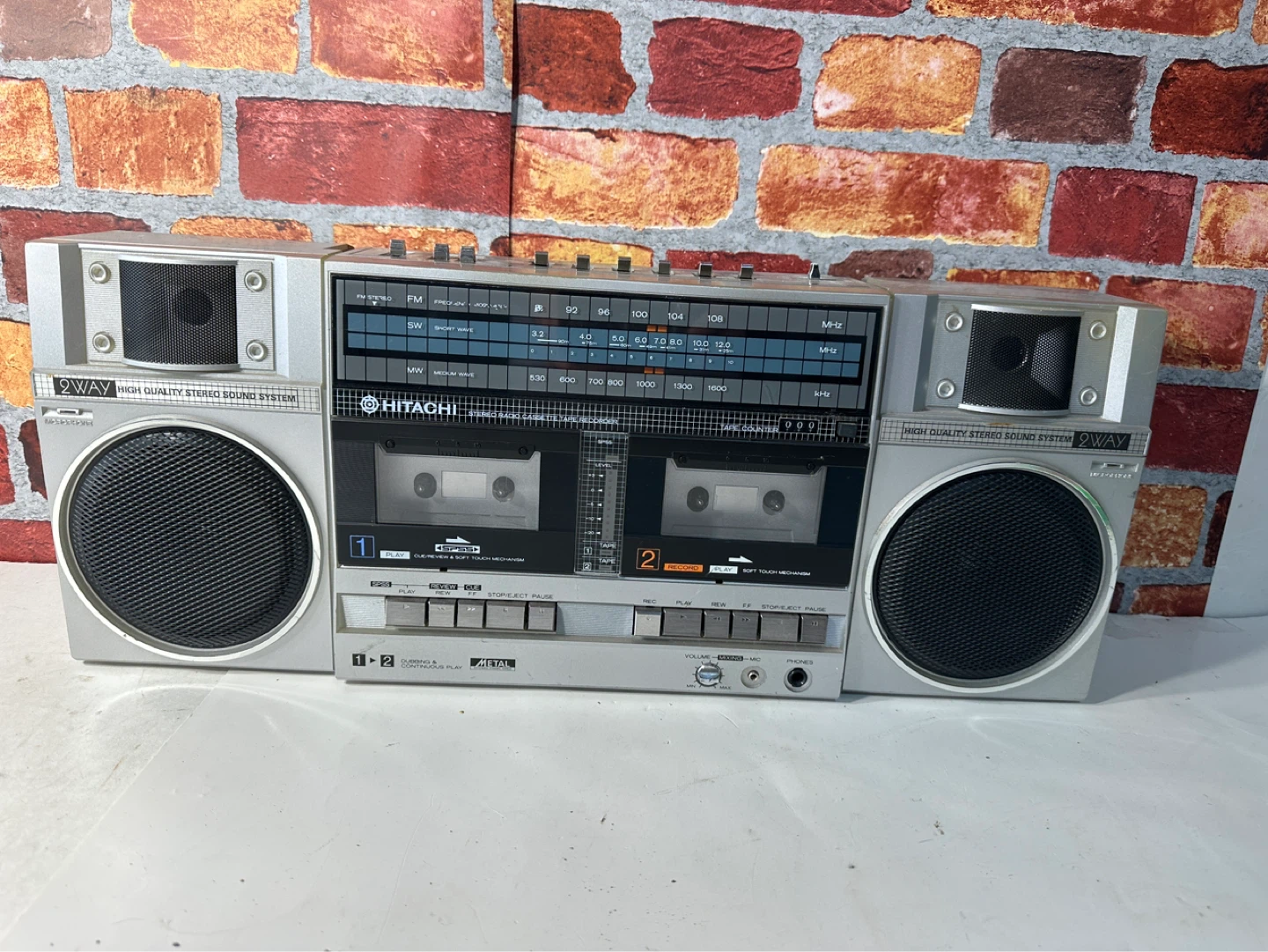 Hitachi TRK-W55HC Stereo Radio Cassette Tape Recorder