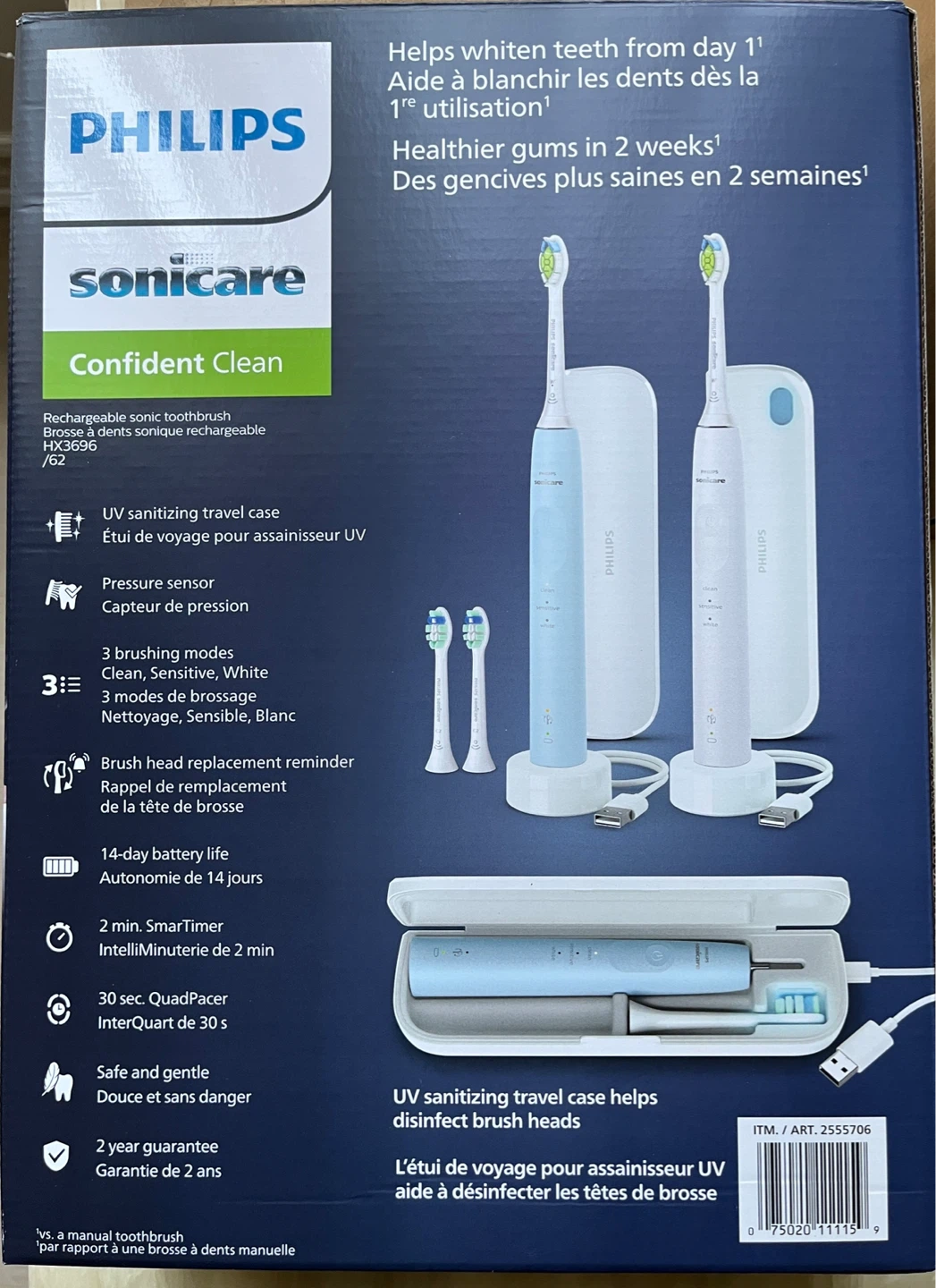 Philips Sonicare Confident Clean Rechargeable Toothbrush Set - photo 3