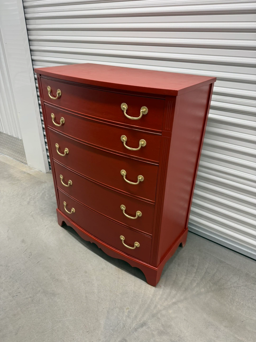 🚨Free Delivery NJ/ NY Red Pepper Solid Wood Dresser - 5 Drawers - photo 2