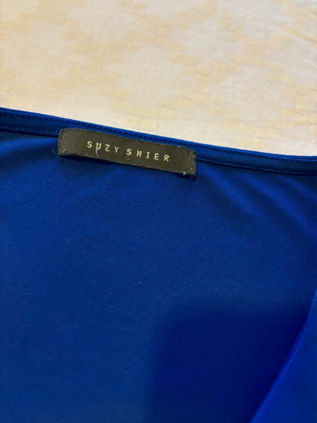 Suzy Shier Blue Long Sleeve Top Size S/P - photo 2