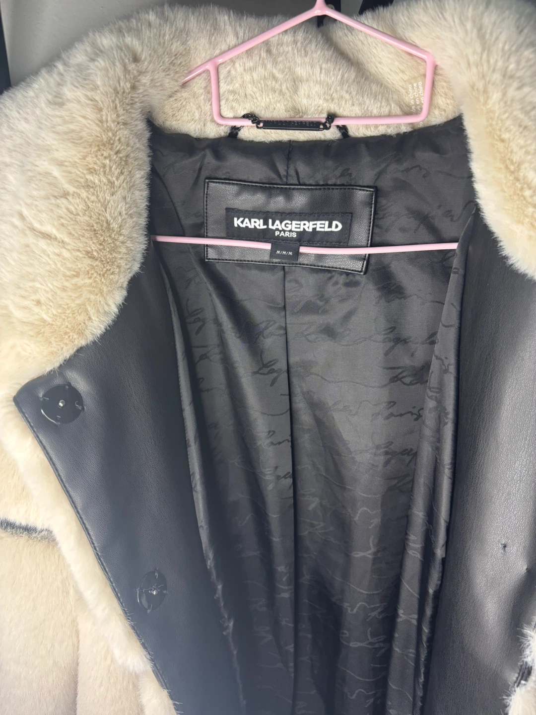Karl Lagerfeld Faux Fur Coat