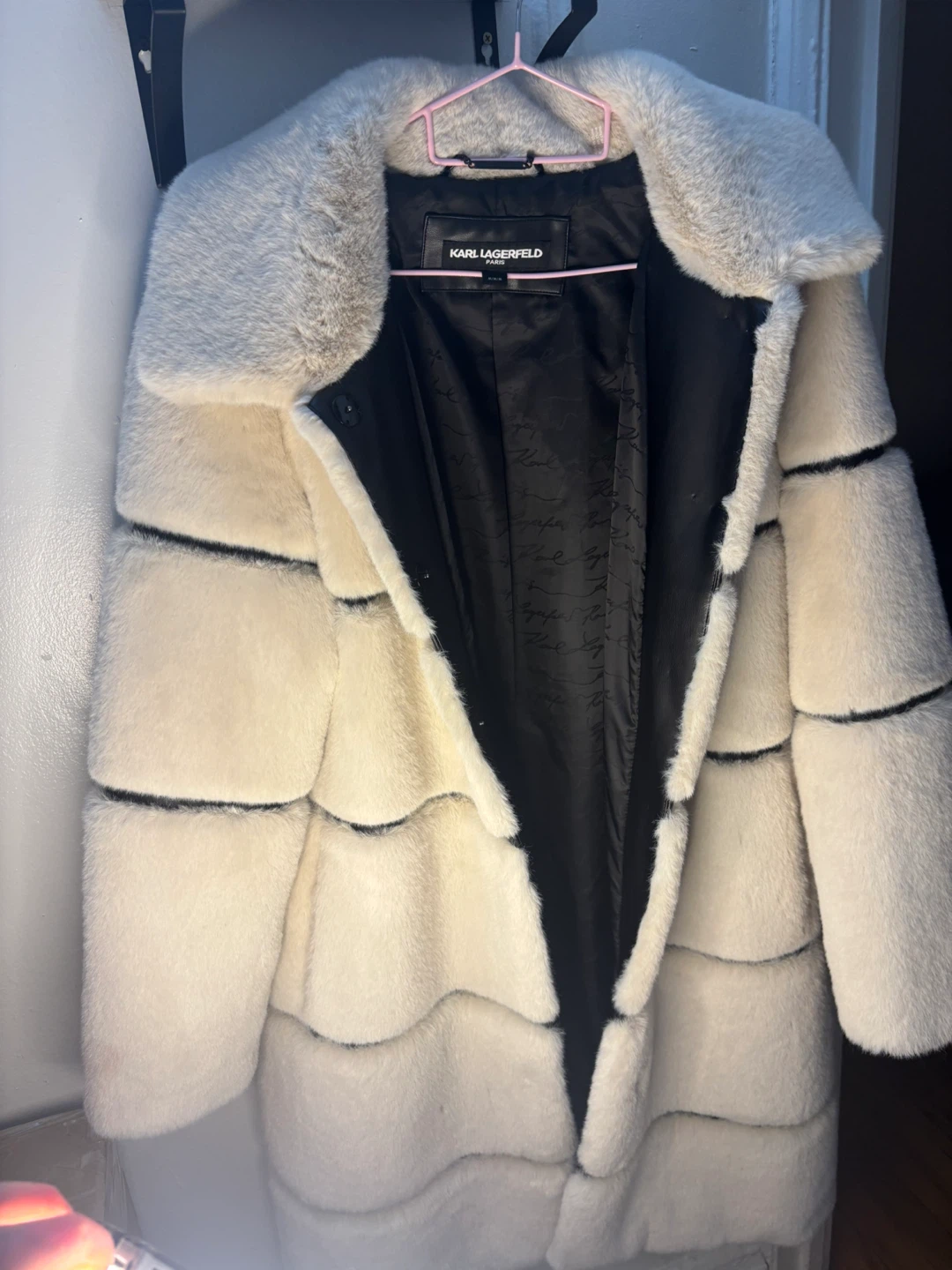 Karl Lagerfeld Faux Fur Coat - photo 2