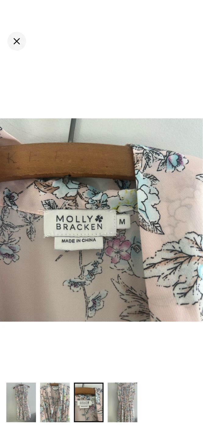 Molly Bracken Floral Sleeveless Dress - Medium - photo 3