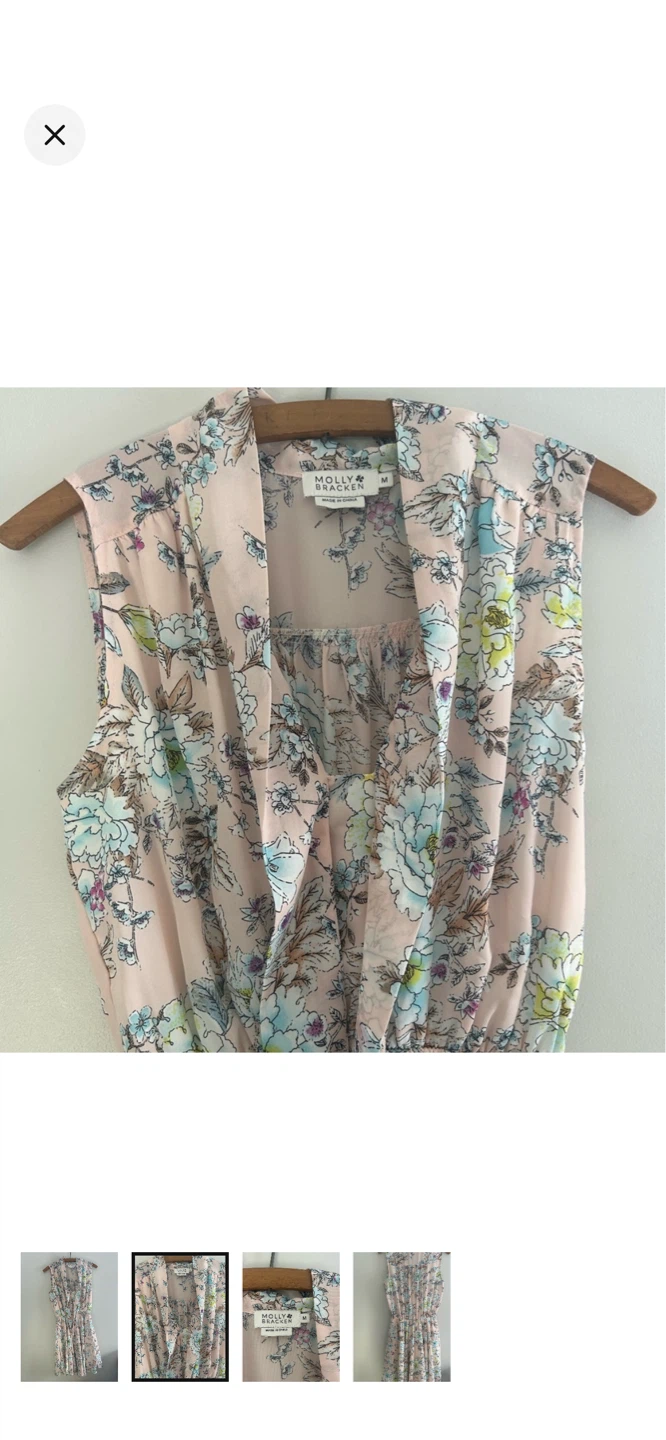 Molly Bracken Floral Sleeveless Dress - Medium - photo 2