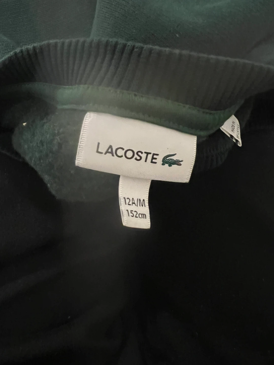 Lacoste Crewneck Sweatshirt - Green - Size 12A/M - photo 3