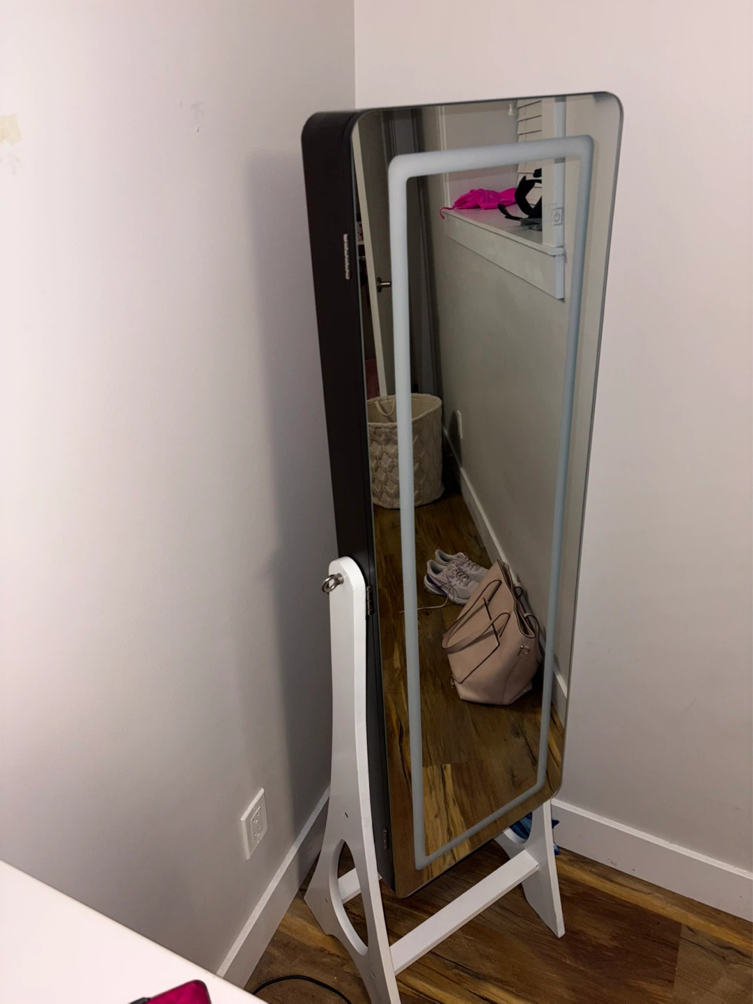Standing Jewellery Cabinet with Mirror - photo 2