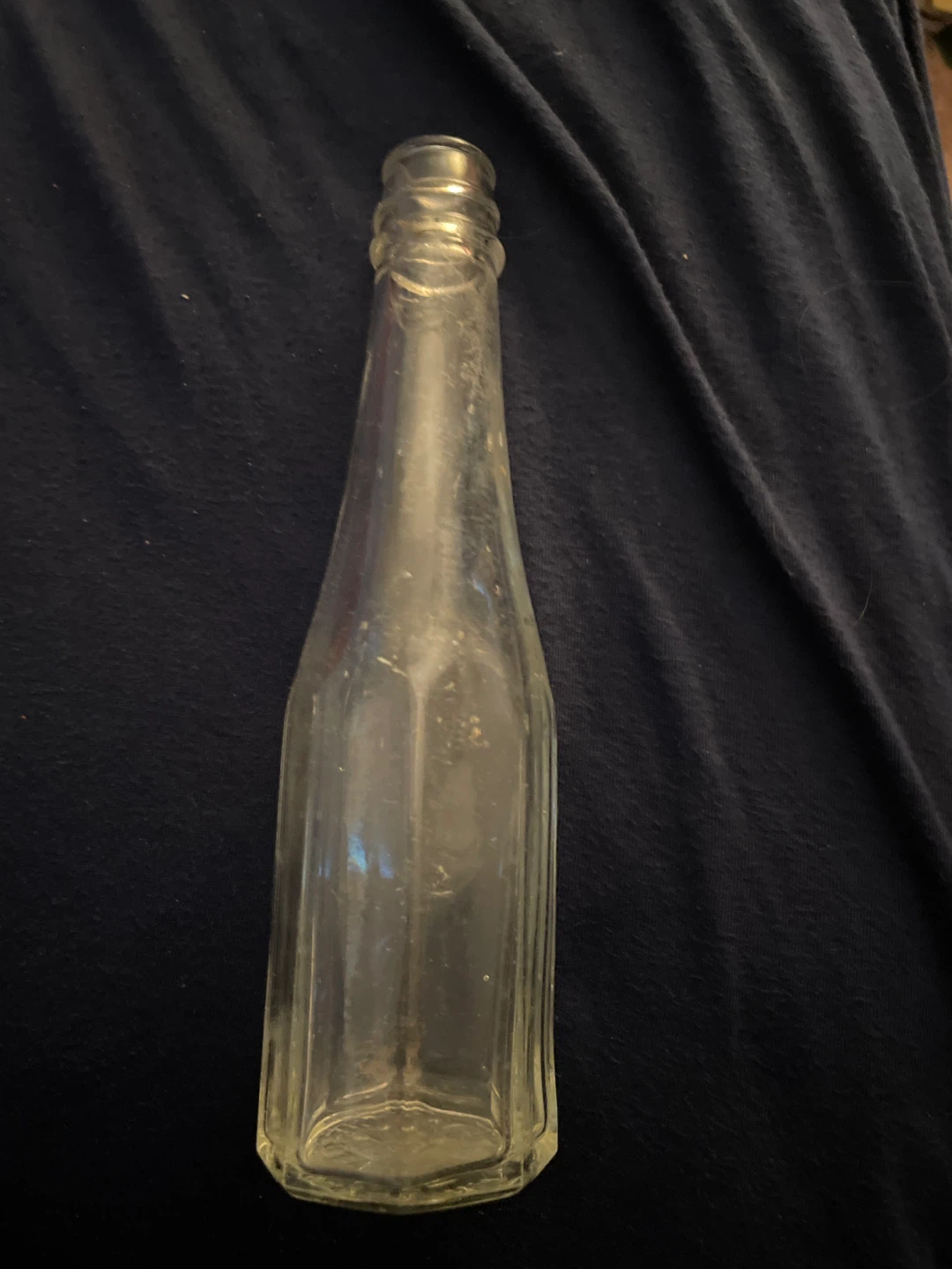 Vintage H.J. Heinz Co. Clear Glass Bottle 8 in