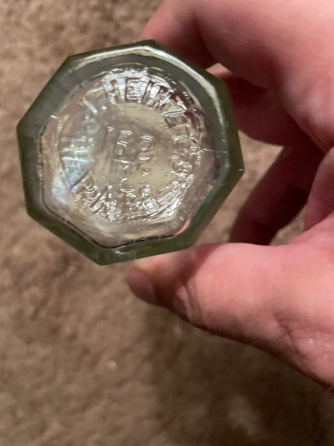 Vintage H.J. Heinz Co. Clear Glass Bottle 8 in - photo 3