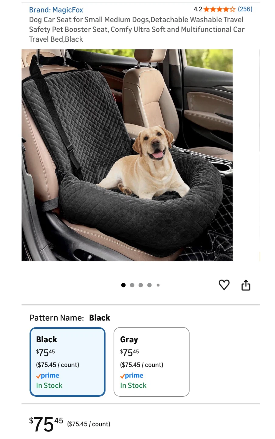 Dog Car Seat & dog bed for Small/Medium Dogs - photo 3