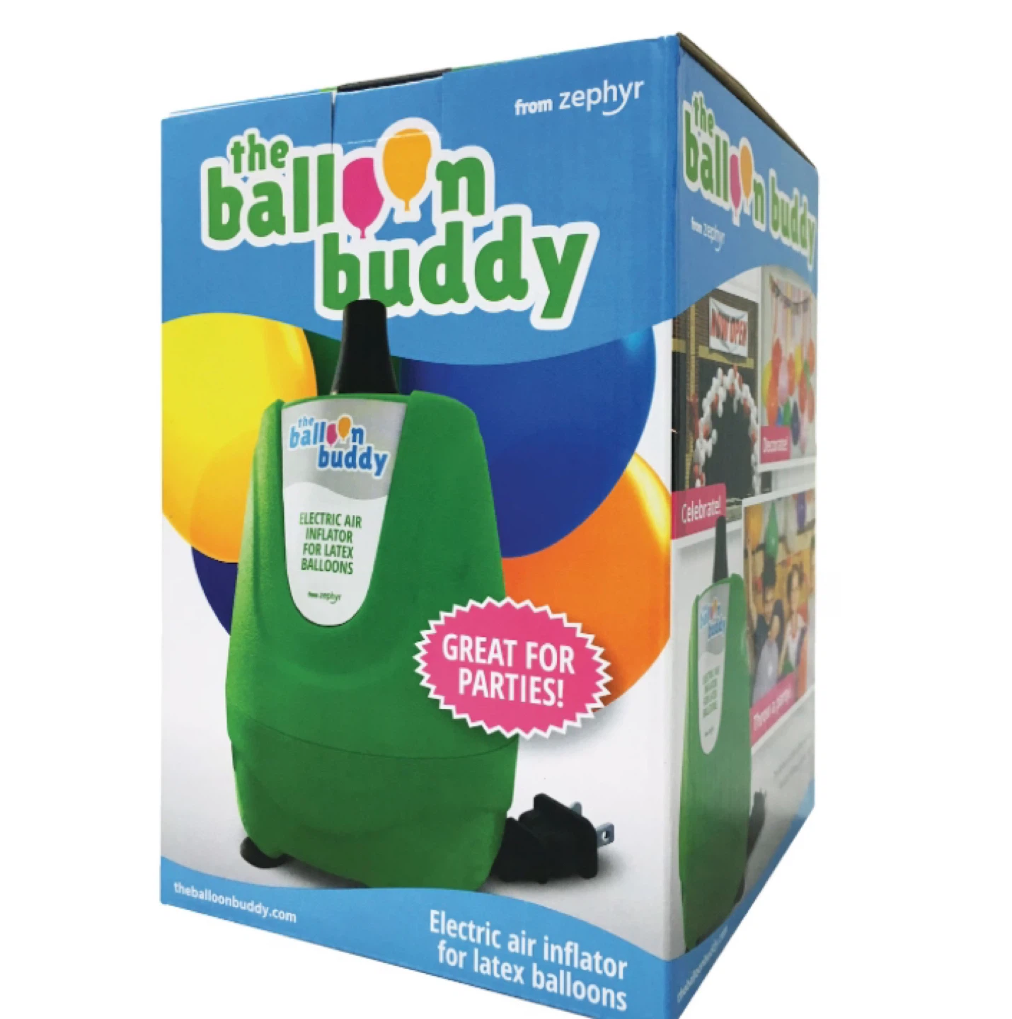 The Balloon Buddy Electric Air Inflator for Latex Balloons