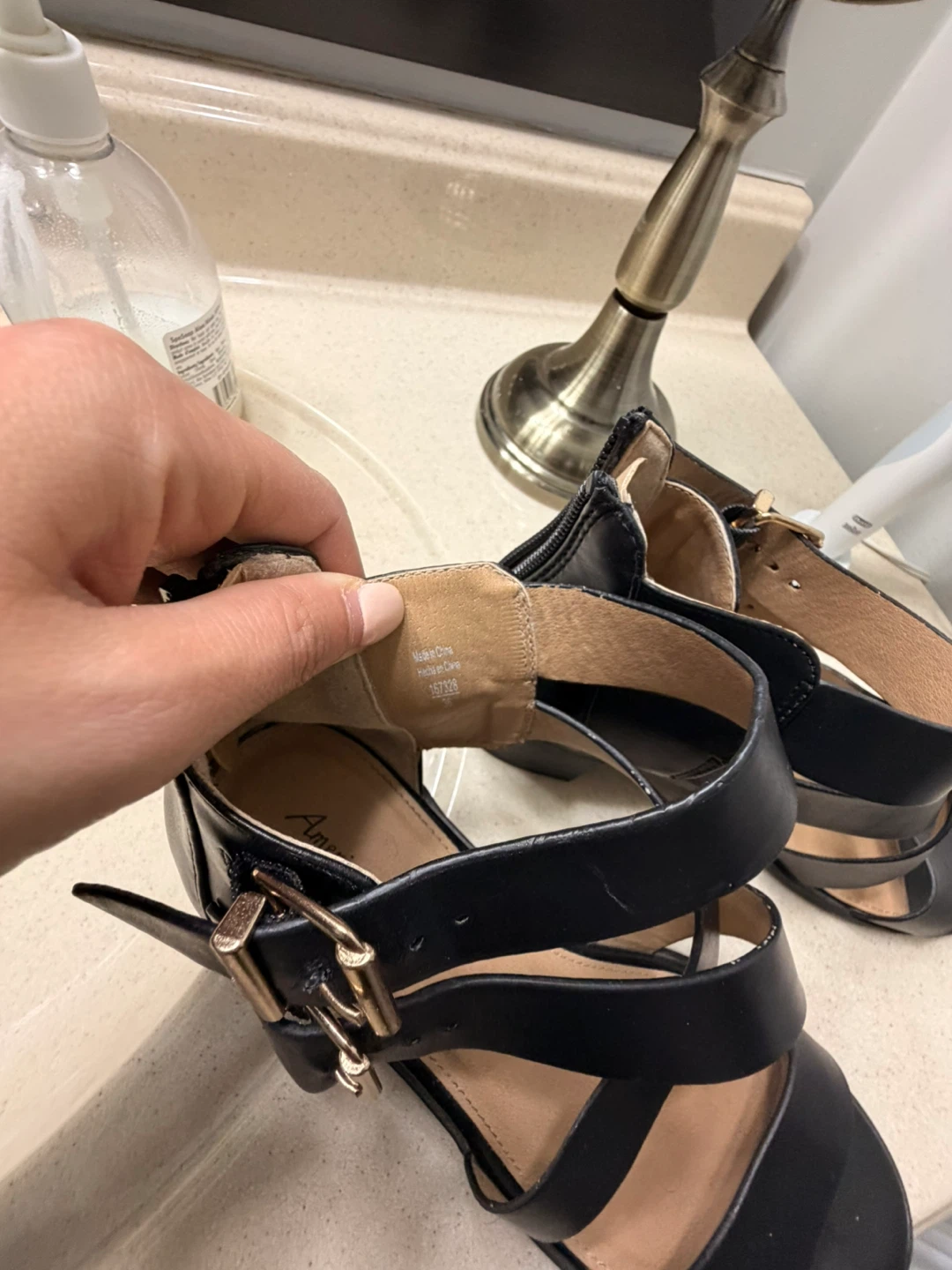 American Eagle Black Gladiator Sandals Size 8.5 - photo 3