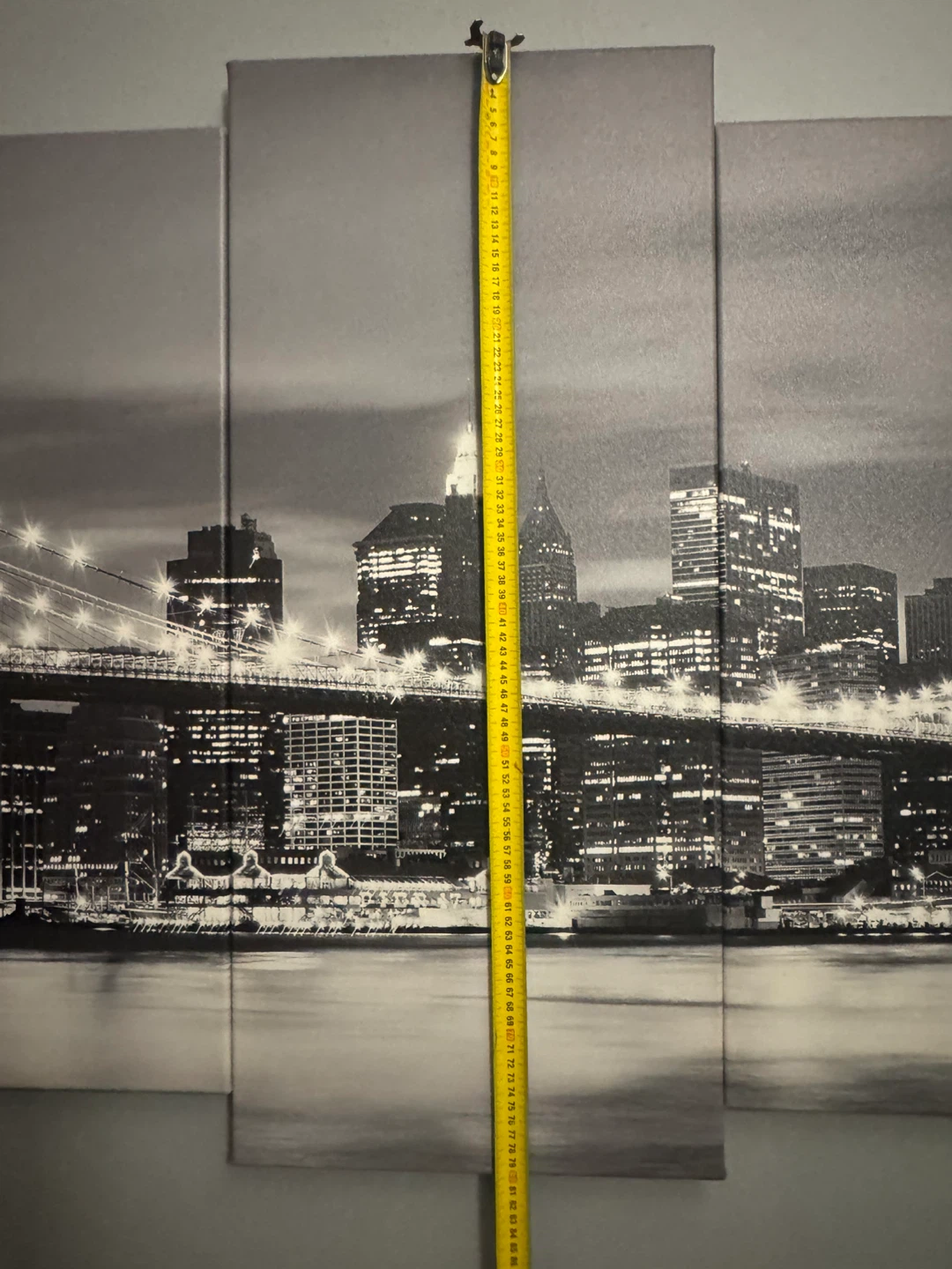 Multi-panel Wall Art Canvas Print - Brooklyn Bridge NYC Skyline - photo 4