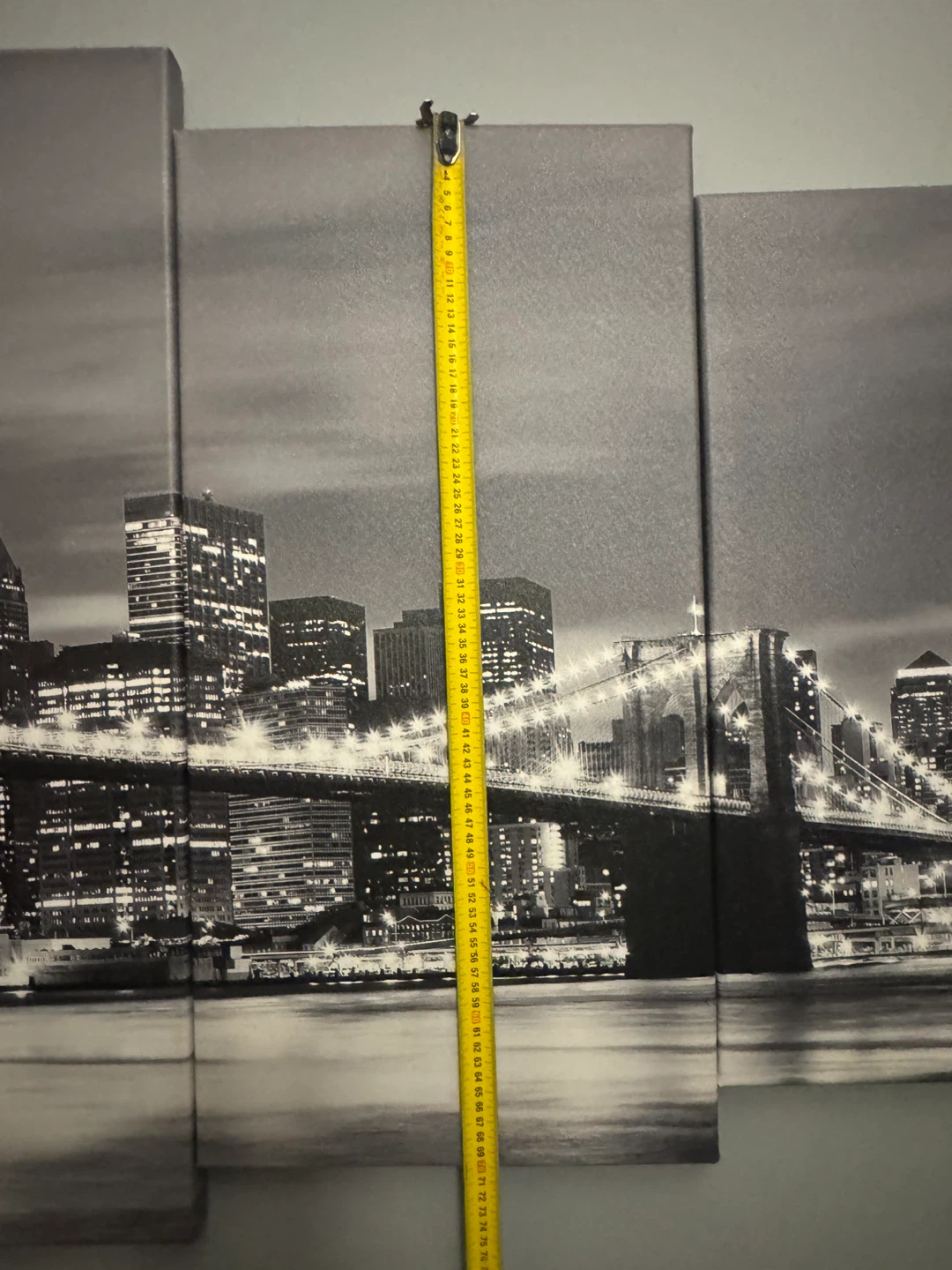 Multi-panel Wall Art Canvas Print - Brooklyn Bridge NYC Skyline - photo 3