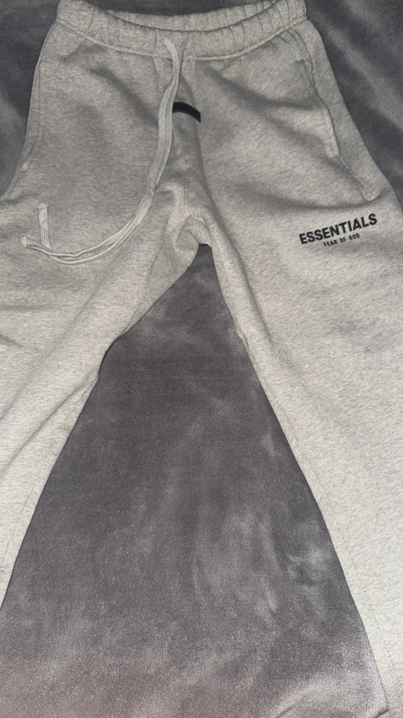 Dark Oatmeal Fear of God Essentials Grey Sweatpants Size M - photo 2