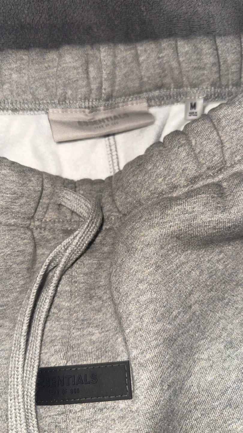 Dark Oatmeal Fear of God Essentials Grey Sweatpants Size M - photo 4
