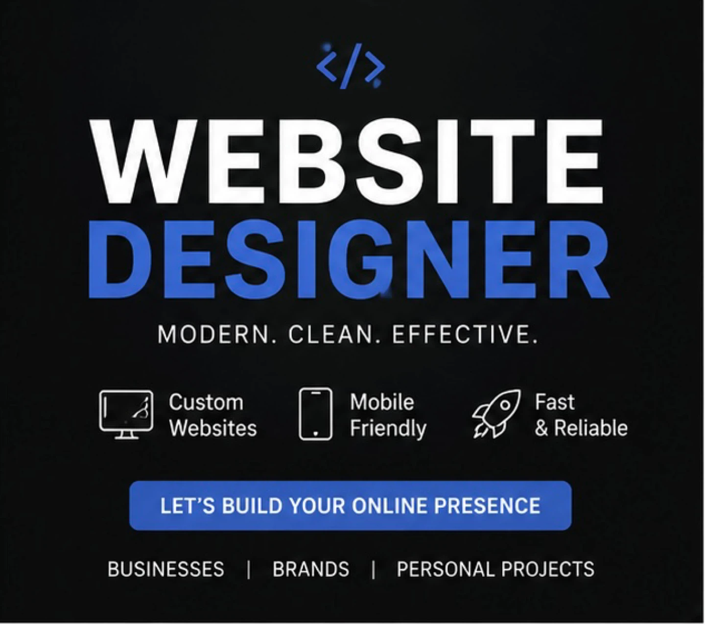 I Make Websites for Local Businesses