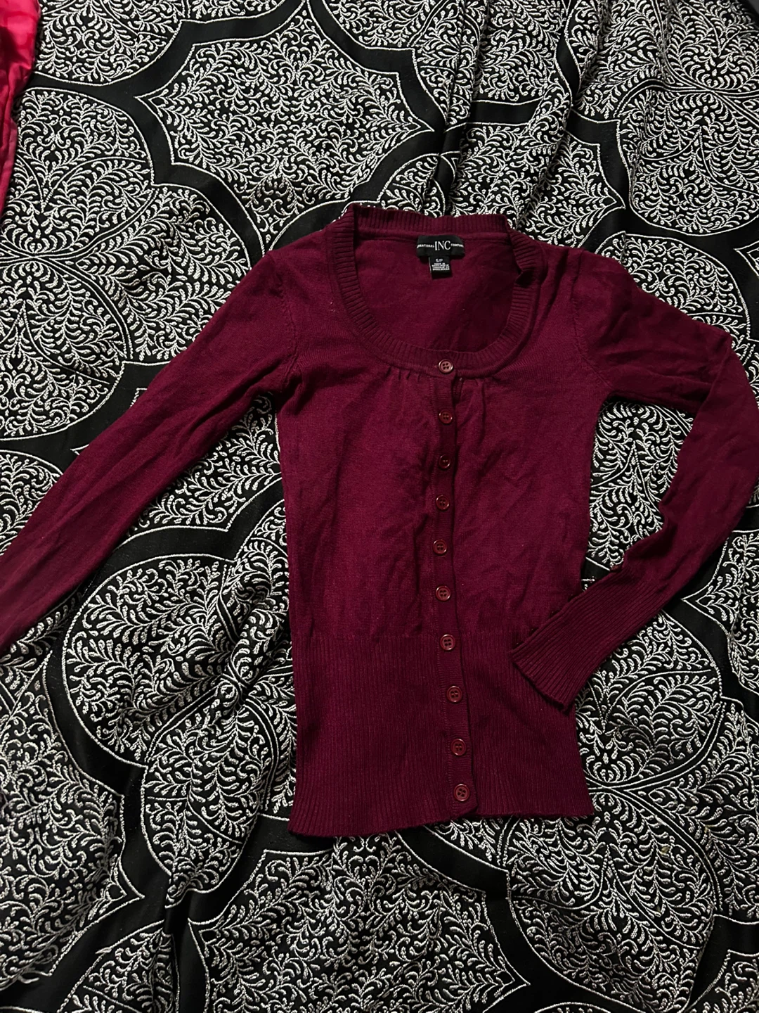Burgundy Cardigan - photo 4