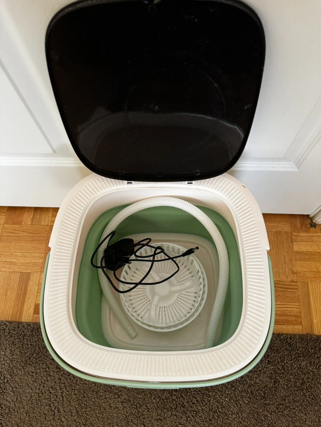 16L Portable Folding Washing Machine with Spin Dryer Basket - photo 2