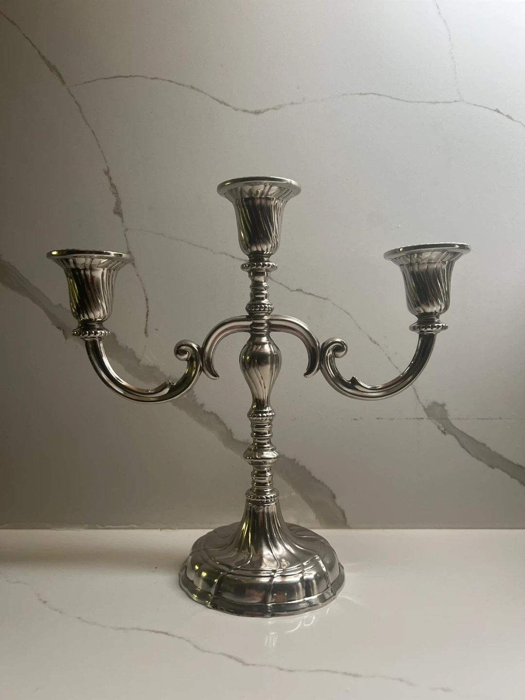 Price for each. Elegant Silver Candelabra Set – Like New - photo 2