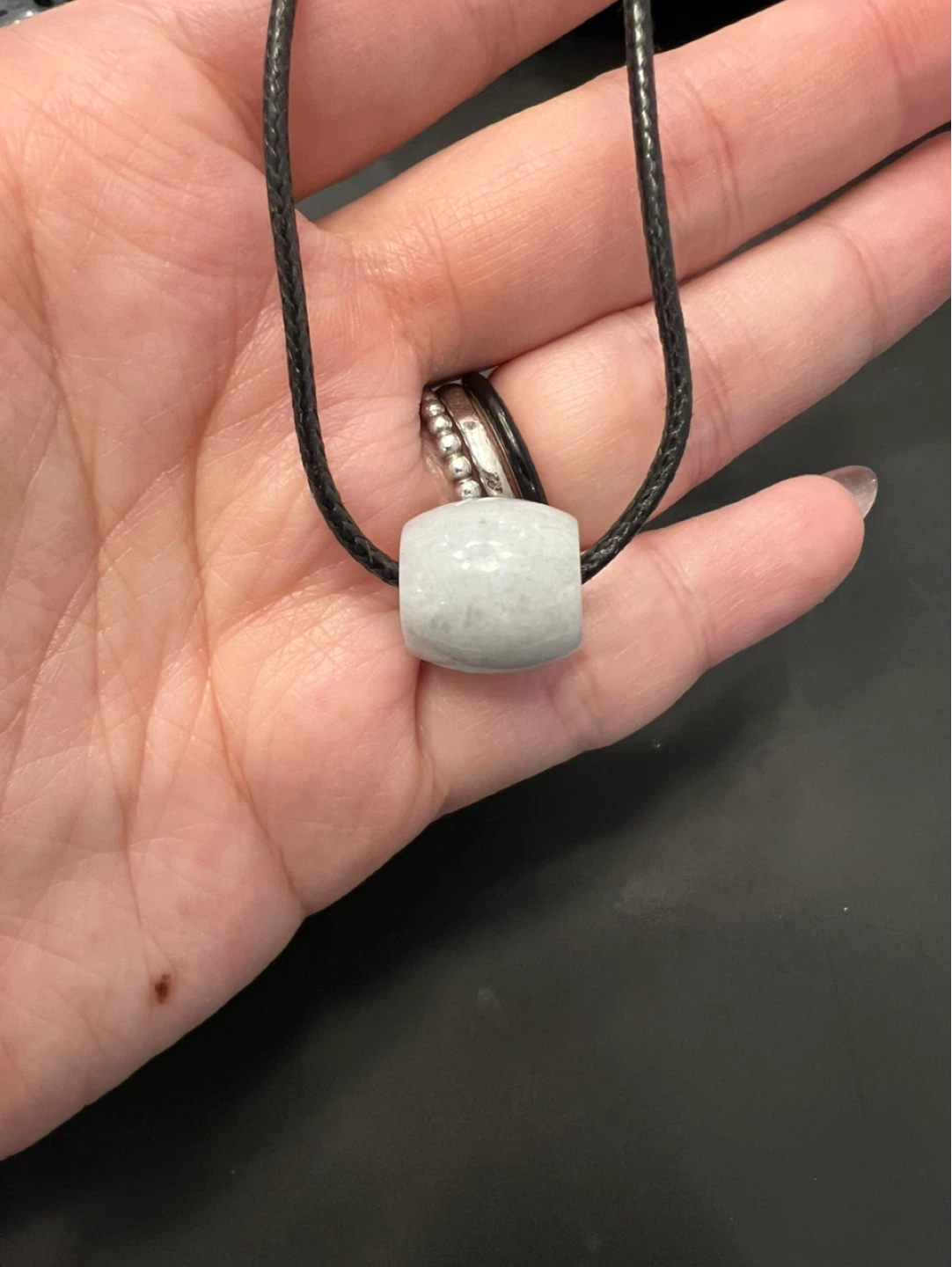 Light Blue Stone Pendant Necklace