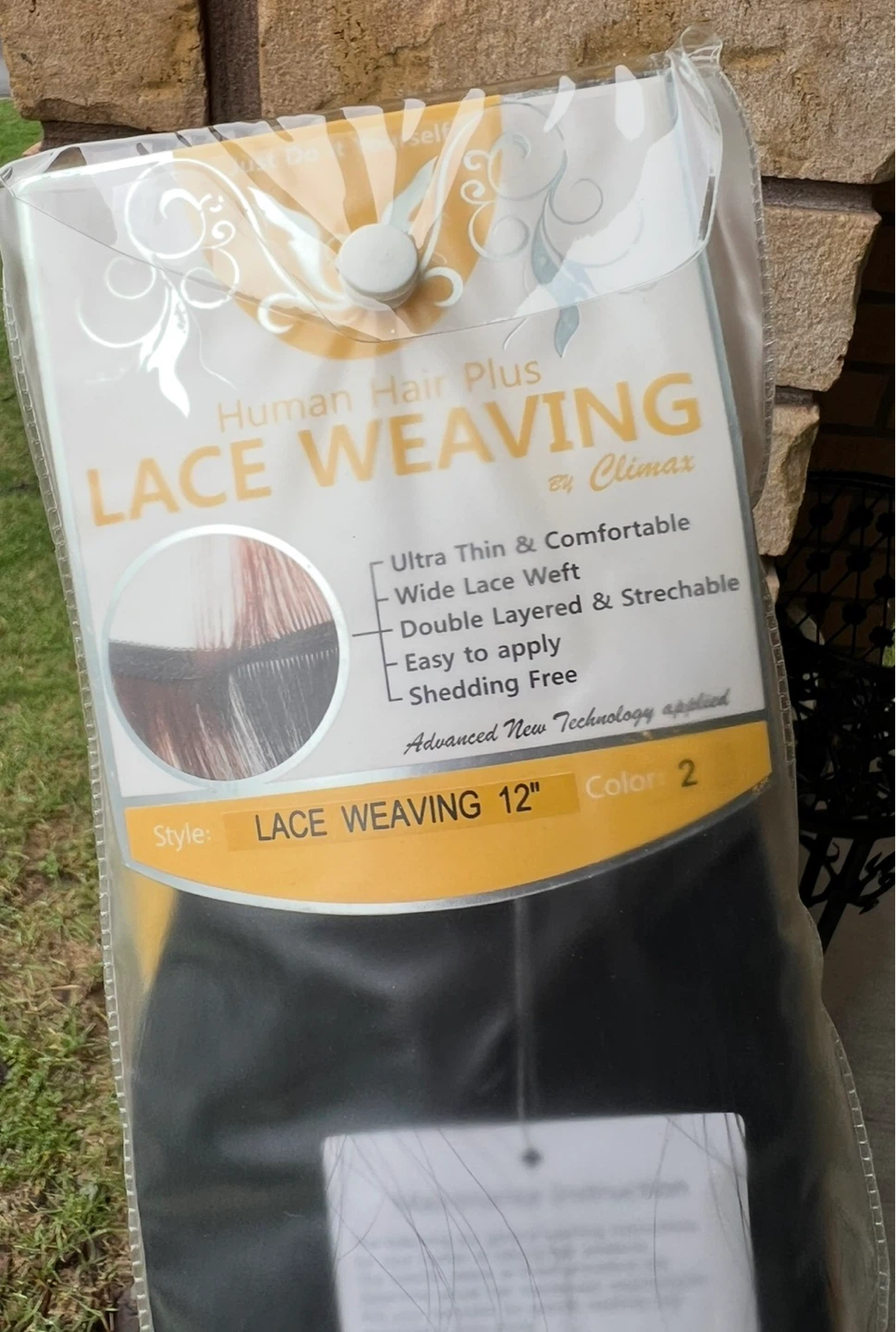 Human Hair Plus Lace Weaving - 12 Inch - photo 2