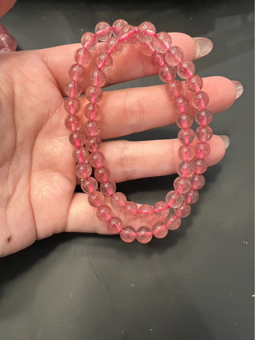 Pink Crystal Beaded Bracelet - photo 4