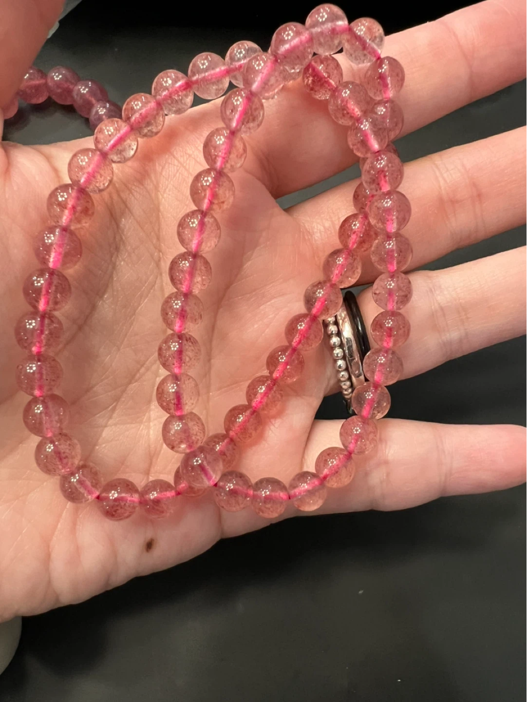 Pink Crystal Beaded Bracelet - photo 5