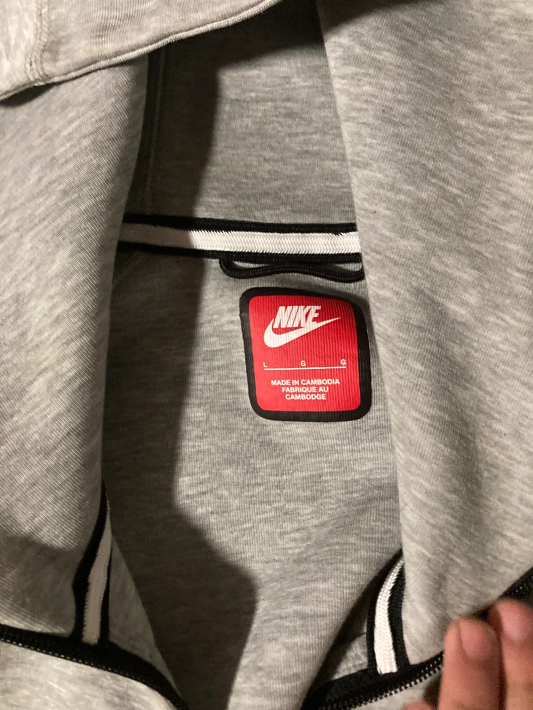 Nike Tech Fleece Full Zip Hoodie Grey Size L - photo 2