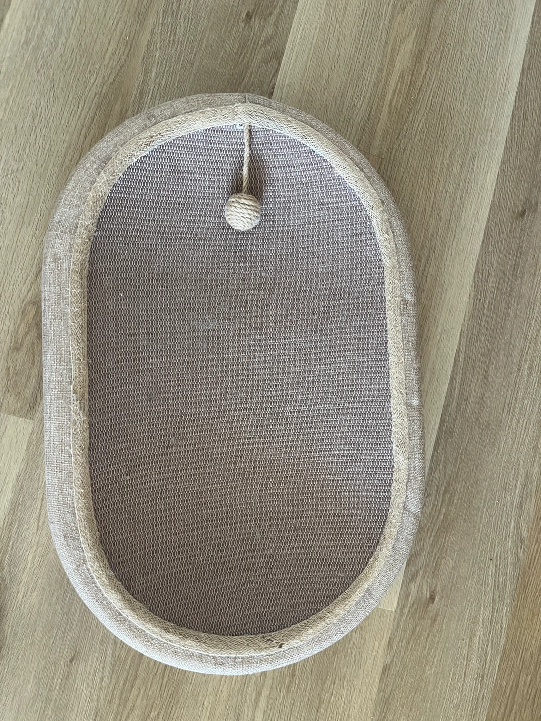 Oval Cat Scratcher with Toy Ball